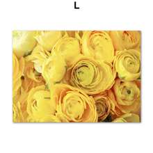 1 pieza de girasol de primavera, molino de viento de limón, casa de campo, flores amarillas, paisaje, carteles, arte de pared, pintura en lienzo para pasillo, decoración interior del hogar, sin marco