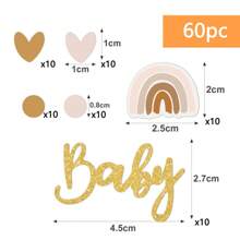 1 Set Of Baby Gender Reveal Party Table Confetti Decorations, Wholesale Paper Pieces For Baby Shower Desktop Decor