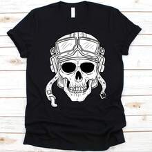 Vintage Pilot Skull Shirt, Aircraft Pilot,Ator Graphic, Airplane Pilot, Pilot Shirt, Airplane Design, Captain T-Shirt, Skull Graphic