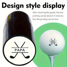 Customizable, Quick-Drying Waterproof Personalized Golf Ball Stamp, Making Your Golf Balls Look Unique. The Most Special Gift For Golfers. Reusable Golf Ball Marker Tool For Identifying Golf Balls. For Golf Balls, Golf Accessories, Gifts For Golf Enthusiasts - Multicolor - View 13