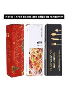 20/30 Pcs Set Stainless Steel Flatware Set, Slender Waist Design Knife Fork Spoon Dessert Spoon, Gift Box Packaging, Suitable For Home Kitchen, Hotel, Wedding And Holiday Gifts,School Supplies - Silver - View 4