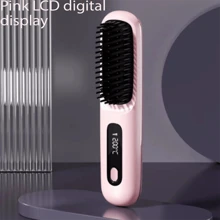 便携式无线直发梳，USB 充电，三种温度设置，防烫，非常适合居家办公旅行日常使用，是送给女士的礼物。 - 彩色 - 查看 13