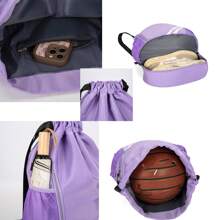 2025 New Personalized Custom Name Drawstring Double Shoulder Swim Bag Portable Rope Backpack Fitness Sports Pool Beach Equipment, Multifunction, Versatile, Large Capacity, Lightweight, Functional, Practical, All-Purpose, Colorful, Personalized, Unique, Customized - Multicolor - View 6