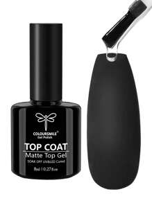 Matte Finish Nail Polish, Matte Effect Nail Lacquer, Suitable For Home Manicure And Salon DIY - Clear - View 1