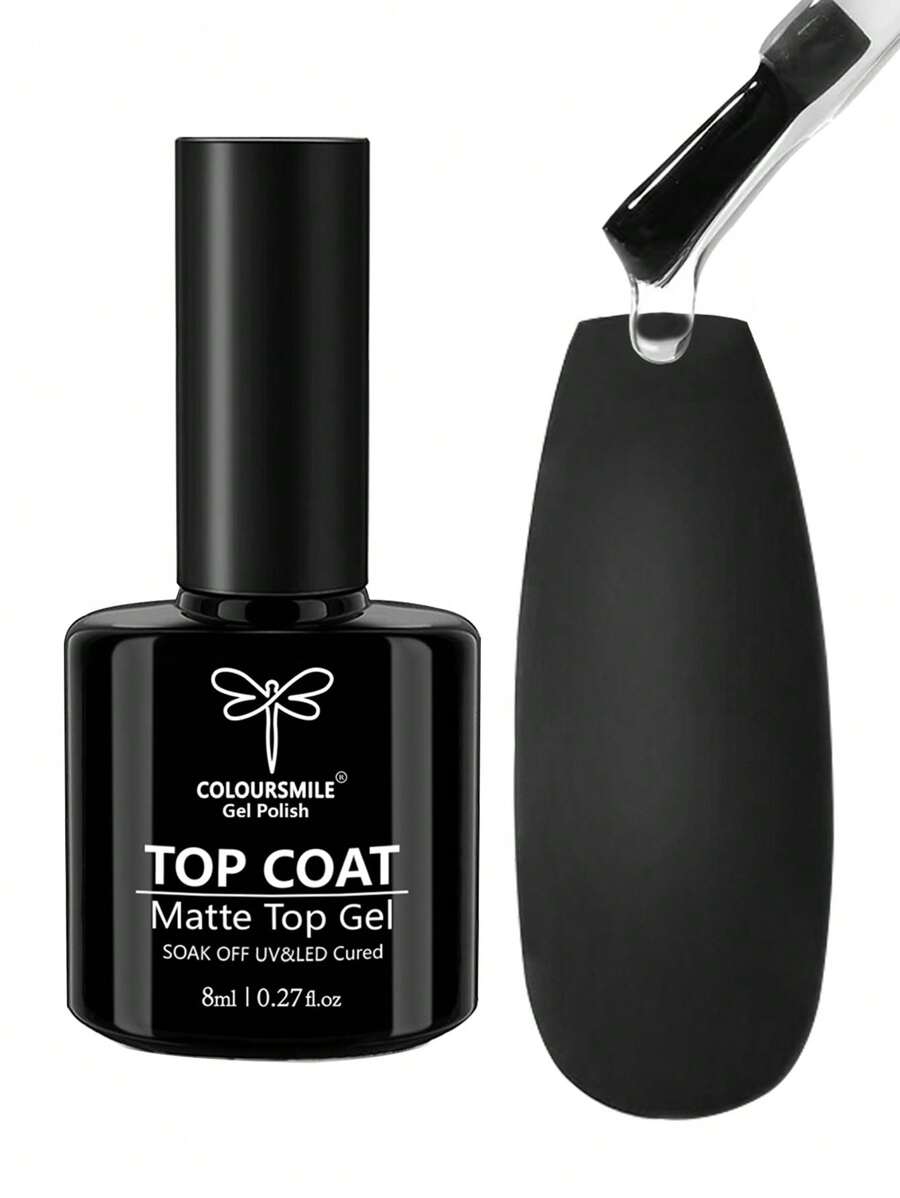 Matte Finish Nail Polish, Matte Effect Nail Lacquer, Suitable For Home Manicure And Salon DIY - Clear - View 1