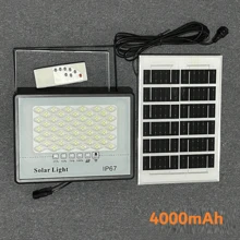 2000mAh/4000mAh/5000mAh 太阳能灯，户外防水聚光灯，太阳能灯，遥控太阳能泛光灯，街道花园灯，阳光 - 太陽能泛光燈 - 查看 14