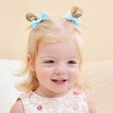 4/20/40 pezzi Fiocchi per capelli multicolore da 2 pollici per bambine, mini fiocchi boutique, elastici per capelli con nastro, accessori per capelli per bambini, bambine e neonati, ideali per San Valentino