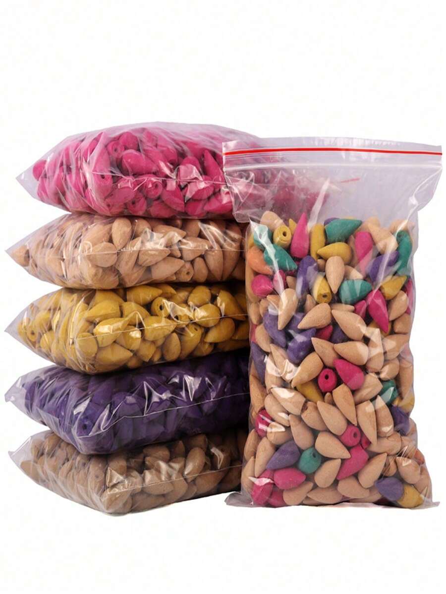 60 件混合香气回流香珠，家用薰衣草、檀香香珠，适用于瑜伽和家居装饰 - 彩色 - 查看 1