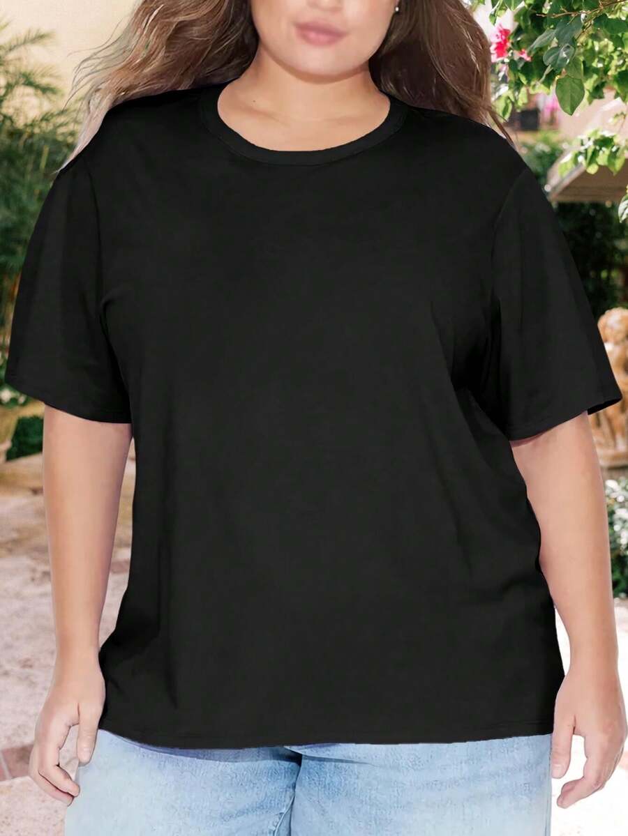 Dad Jokes Fantasy oversize women T-Shirt Magical Puns Gift Idea for Women (Big Sizes) - Negro - Ver 1