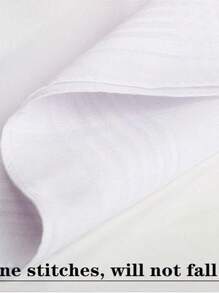 Men's Handkerchiefs 100% Soft Cotton White Hankie Hankerchieves