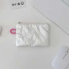 Bow Tie Zipper Coin Purse, Women's Sanitary Pad Storage Bag, Multi-Function Student Portable Storage Pouch - Multicolor - View 10