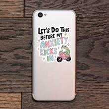 1PC Funny Anxiety Frog Sticker - Let's Do This Before My Anxiety Kicks In Cute Vinyl Decal For Laptop, Water Bottle, Notebook, Phone Case & More - Aesthetic Mental Health Meme Gift (3" Waterproof)