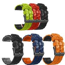 1 Piece Of 22mm Football Pattern Watch With Silicone Material For Comfortable Wearing, Sports And Fitness Replacement Bracelet Suitable For Shopping, Work, Sports And Other Scenarios. It Is The Best Choice For Women's Gifts And Is Suitable For Smart Watch Accessories Such As Jiaming, Etc