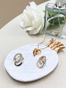 1 件菠萝装饰托盘、珠宝收纳托盘、花形托盘、多功能垫子托盘、创意家居饰品道具、房间装饰和照片装饰品。 - 彩色 - 查看 3