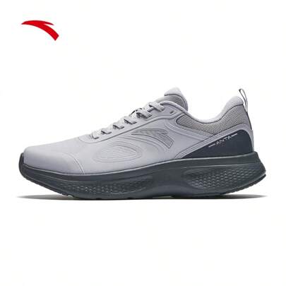 Anta New Men's Leather Non-Slip Shock Absorbing Breathable Lightweight Casual Fitness Running Shoes 112447792