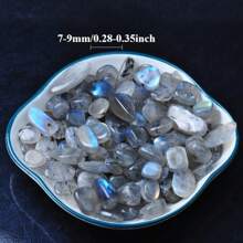 100g Multicolor Moonstone Chips - Blue Moonstone, Aquarium Landscape, Terrarium, Succulent Planter, Nail Art Decoration