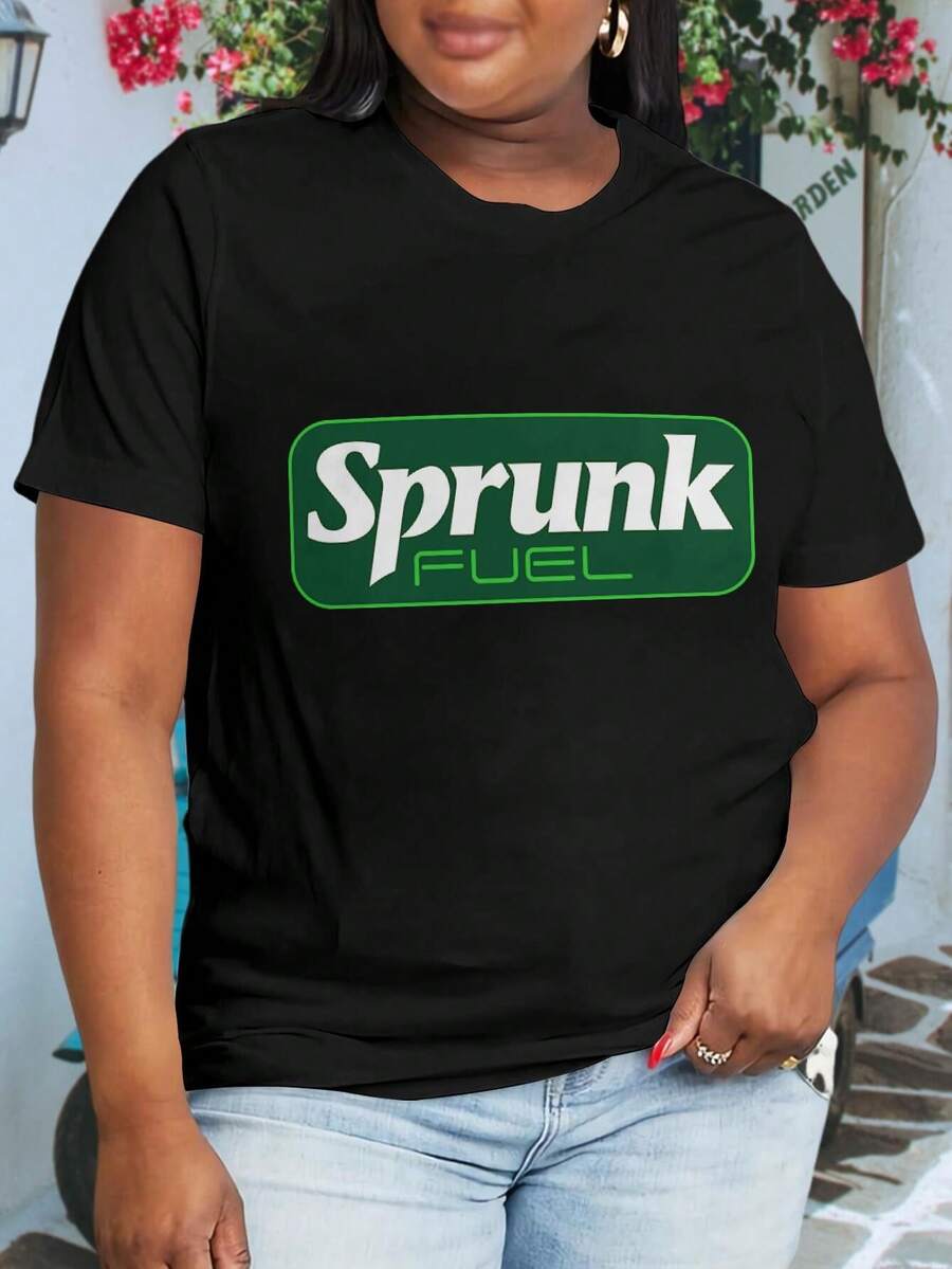 Sprunk Fuel Gamer Oversize Women T-Shirt (Large Size) - Funny Birthday Gift For Women Comicon - màu đen - Xem 1