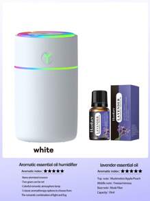 1套，230ml，自动定时喷雾带氛围灯，ABS材质空气加湿器（插入式），室内香薰扩散器，汽车空气清新剂，车载空气清新剂，卧室空气净化器 - 小型香薰加濕器 - 查看 15