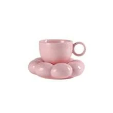 1 Set Cute Nordic Style Ins Macaron Sunflower Ceramic Coffee Cup & Saucer, Creative Gifts For Easter, Graduation, Party, Father's Day, Wedding, Birthday Celebration - Multicolor - View 8