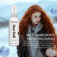 Spray de Champú Seco de Sal Marina Hoegoa, Spray de Champú Seco para Estilizar el Cabello Sin Lavado, Gel para el Cabello, Control de Aceite Refrescante, Agente de Spray Suave y Esponjoso - 1 - Ver 5