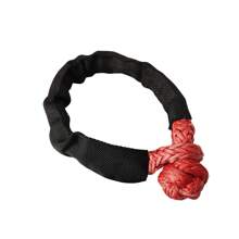 Grillete suave de 41000lbs, cuerda sintética, grillete de remolque 4X4 de alta resistencia para todoterreno con funda protectora para , camión, SUV - Negro - Ver 7