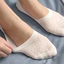 5/9 Pairs Of Solid Low Cut Socks, Comfortable Breathable Mesh Invisible Socks, Women's Stockings And Tights - Multicolor - View 2