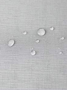 1件裝柔軟輕量防水仿亞麻紋理桌布，多尺寸長方形可水洗裝飾餐桌布，適用婚禮宴會、室內、室外及日常裝飾 - 淺灰色 - 查看 5