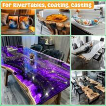 Epoxy Resin AB Glue 1.34oz/6.76oz/16.91oz/33.81oz - New Crystal Clear Coating Kit, Non-Yellowing No Bubbles Self-Leveling Easy Mix 1:1 Ratio, 2 Part Casting Resin For Art, Craft, Jewelry Making, River Table, DIY Gifts - Clear - View 10