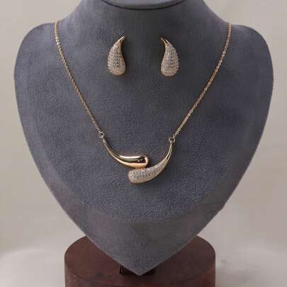 Bộ trang sức thời trang thanh lịch thanh lịch tinh tế cho nữ Bộ trang sức thời trang phù hợp để mặc hàng ngày trong bữa tiệc