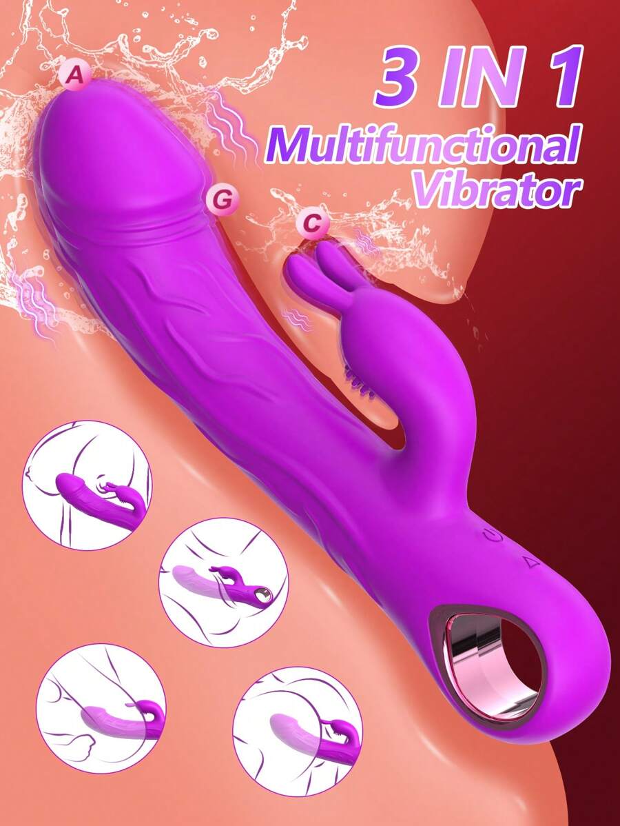 LIKETHAT Vibradores para clítoris y punto G con 10 modos, vibrador vaginal conejo, masajeador femenino para parejas, consolador extra grande, juguetes sexuales eróticos para mujeres para una poderosa orgasmo, vibradores AV, masturbación femenina, consolador, juegos sexuales, máquinas sexuales, vibradores anales, vibradores tipo bala
