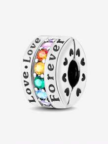 1 件时尚彩虹云向日葵双环串珠吊坠适合女士手链手镯 DIY 珠宝制作和日常服装搭配珠宝