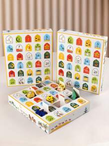 5个/1个节日倒计时30天日历礼盒，30个独立隔间，带编号设计，可装小礼物，厚实白色纸板材质，饰以新月、骆驼、椰枣树、玫瑰、油灯等传统元素，适合节日每日开启、亲子互动、营造节日氛围装饰。 - 星月洞同樂盲盒 - 查看 2