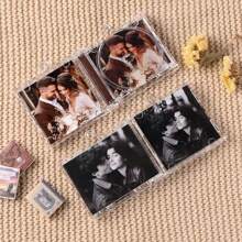 Customized NFC Mini Album CD Keychain, Personalized Music Gift, Retro Style Gift, Split Music Keychain For Music Lovers, Wedding Party Favors