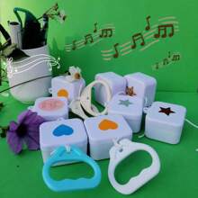 Pull Tab Manual Music Box, Metal/Plastic Composition, With Pull Cord-Style Alarm Strip Roller Rotating Sound Maker, Plays Various Music Notes And Lullaby Best Gifts Birthday Graduation - Multicolor - View 3