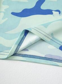 2pcs Boy Sports Outfit, Quick Dry Breathable Mesh Short Sleeve Camo Print T-Shirt And Shorts, Comfortable Loose Fit, Suitable For 4-12 Years Old Child, Suitable For Basketball, Soccer Etc.