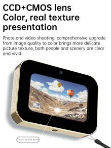 D6 Triple Camera 64 Million Pixels CCD Digital Camera Video Music Photography OLED Touch Screen Card Camera