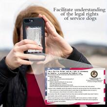 Tarjeta de información legal 2025 - Tarjeta de información de perro de material PVC resistente al agua - Tarjeta que indica sus derechos legales - Usar junto con su certificado