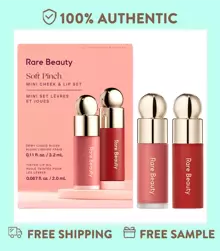 Mini Soft Pinch Liquid Blush And Lip Oil Set - 0.11 Oz/ 3.2 ML Soft Pinch Liquid Blush Mini In Worth (True Rose) - 0.067 Oz/ 2 ML Soft Pinch Tinted Lip Oil Mini In Beloved (Soft Burgundy)