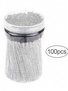 100 Stücke/Packung Wimpernbürsten Augenbrauenbürste tragbare Wimpern Spoolies für Wimpernverlängerung Make-up-Applikator für Augenbrauen