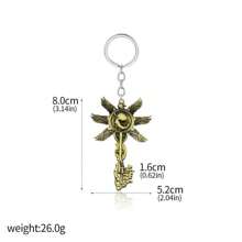 1pc Black Vintage Eagle Baby Pattern Angel Wings Keychain Backpack Handbag Pendant Evil Resident Men Bag Accessories Gift