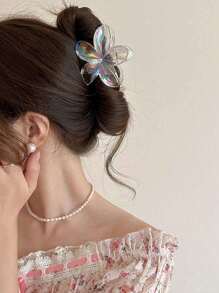 2 piezas Pinza de pelo con flor para mujer, accesorio de pelo elegante y versátil de estilo simple para uso diario: pinzas de pelo, pasadores de pelo, agarradores de pelo, sujetadores de pelo