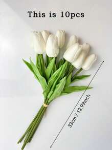 1/3/5/10/20 Piezas de Flores Artificiales de Tulipanes Tacto Real Ramo de Flores de Tulipanes Falsos de PU para Decoración Hogar, Boda, Fiesta, Oficina, Decoración Hogar Pascua