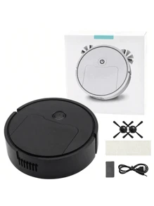 "New Sweeping Machine With 360° Obstacle Avoidance: Perfect For Busy Households - Let Technology Take Care Of Your Cleaning!" - Black - View 2