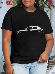 Audi A Sportback (GB) Silhouette Oversize Women T-Shirt - Ladies Large 2020 Model