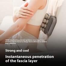 Fascia Gun Eight Heads Professional Portable Muscle Fascia Gun Charging Model Office Vibration Fitness Massage Instrument Holiday Gift For Friends, Parents And Partners With Great Power