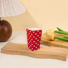 12pcs Popcorn Boxes Mini Paper Popcorn Bags Cardboard Disposable Popcorn Container, Snack Candy Popcorn Holder For Carnival Party Supplies, For Birthday Party Wedding Movie Night Tableware Supplies(Black,White,Blue,Yellow,Green,Red,Pink)