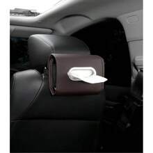 1pc Car Tissue Box Hanging Tissue Box Car Tissue Box Storage Bag Interior Supplies - Multicolor - View 10