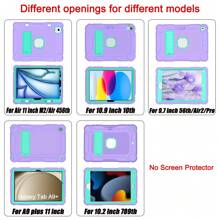 Heavy Duty Protection Case With Adjustable KIckstand And Anti-Slip Design Compatible With Ipad 56789 10th And Air 2 Pro Air 456th M2 9.7inch 10.2 Inch 10.9inch And Samsung A9 Plus 11 Inch, Purple And Teal