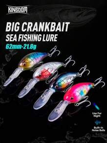 KINGDOM Kingpro OC-62 Big Crankbait Artificial Hard Baits 62mm 21.8g Sinking Floating Trolling Retrieving For Sea Fishing Lures - Multicolor - View 1