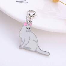 1 件金属猫饰品 DIY 可爱钥匙扣耳机包吊坠耳环手链项链珠宝制作配件礼物 - 彩色 - 查看 12